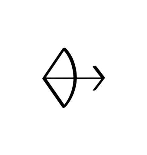 A picture of the Sagittarius symbol.